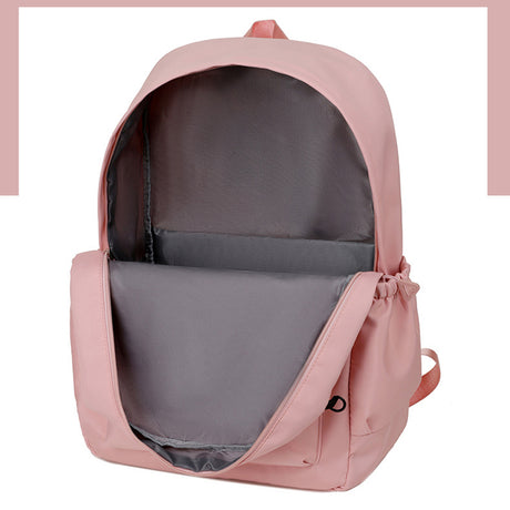 Blue Large Capacity Travel Backpack for Girls - Waterproof School Bag with Detachable Pencil Case