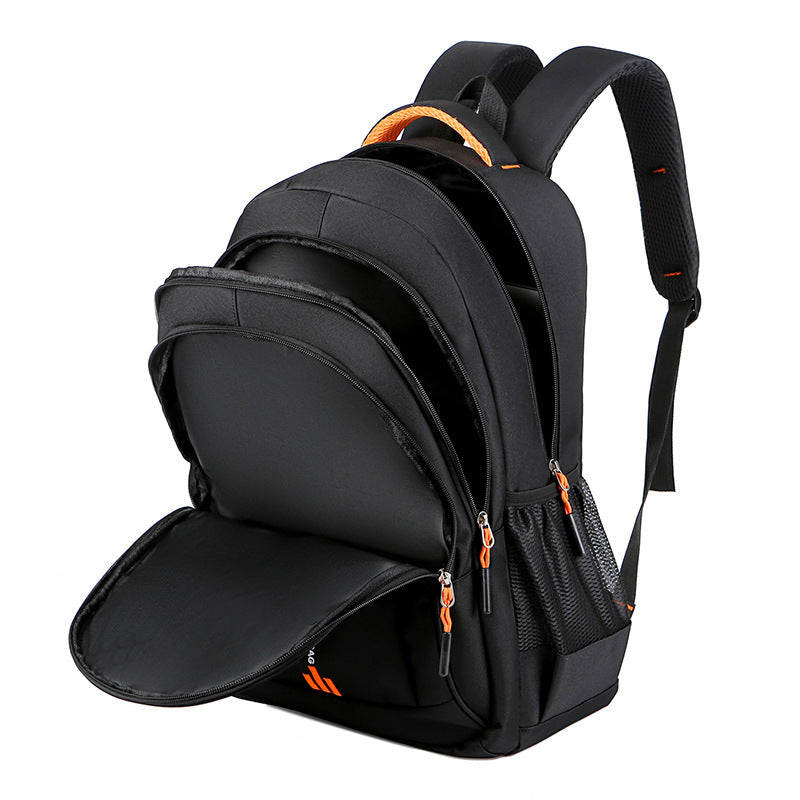 Black And Green Large Capacity Business Backpack for Men and Women - Waterproof Laptop School Bag with Breathable Design