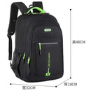 Black And Green Large Capacity Business Backpack for Men and Women - Waterproof Laptop School Bag with Breathable Design