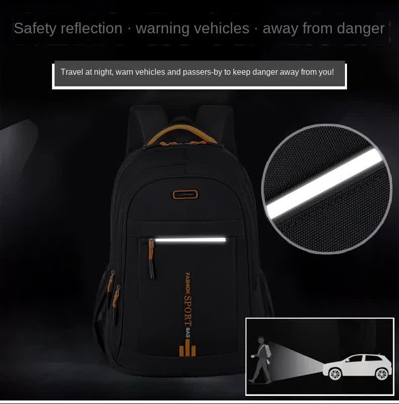 Black And Green Large Capacity Business Backpack for Men and Women - Waterproof Laptop School Bag with Breathable Design