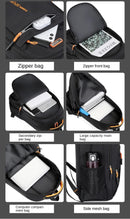 Black And Green Large Capacity Business Backpack for Men and Women - Waterproof Laptop School Bag with Breathable Design