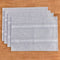 4 Pcs Blue Woven Placemats - Heat Resistant Kitchen Table Mats, Coffee Tea Cup Coasters, Linen Blend Dining Decor