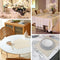 4 Pcs White Woven Placemats - Heat Resistant Kitchen Table Mats, Coffee Tea Cup Coasters, Linen Blend Dining Decor