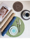 8 Pcs Orange Woven Round Placemat - Non-Slip, Heat-Resistant Dining Table Mat,  36cm