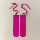 3 Pcs Pink Non-Slip Yoga Socks with Cross Straps - Cotton Pilates Dance Socks for Women, Lightweight Comfort