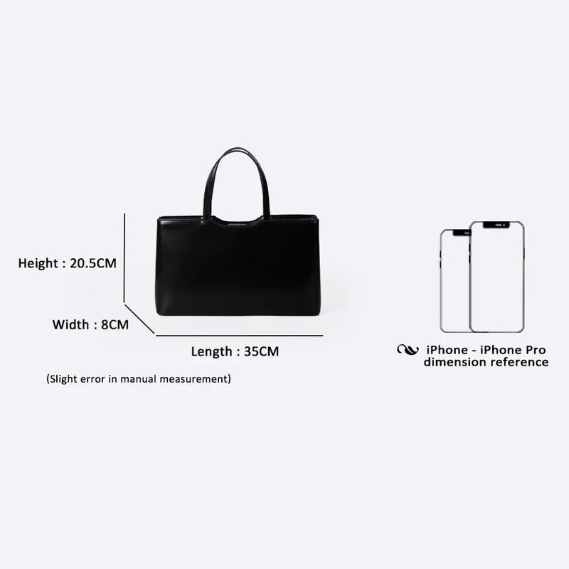 Coffee Large Capacity Tote Bag - Minimalist PU Leather Handbag for Daily Commute