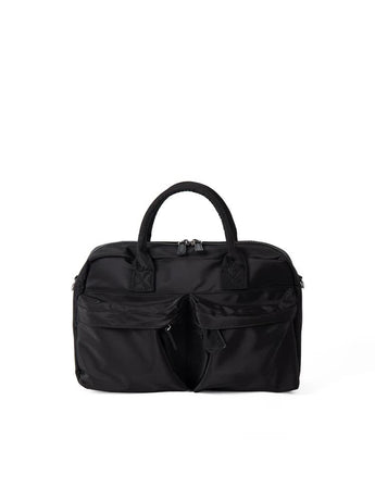Black Casual Nylon Tote Bag - Lightweight Korean-Style Crossbody Bag, Large Capacity
