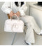 Black Casual Nylon Tote Bag - Lightweight Korean-Style Crossbody Bag, Large Capacity
