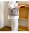 Black Casual Nylon Tote Bag - Lightweight Korean-Style Crossbody Bag, Large Capacity
