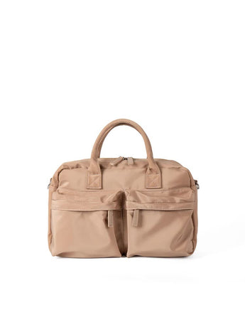 Khaki Casual Nylon Tote Bag - Lightweight Korean-Style Crossbody Bag, Large Capacity