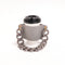 2 Pcs Grey Detachable Chain Coffee Cup Sleeve - PU Leather Insulated Cup Holder with Handle, 16cm Top, 70g(Cup not included, only cup sleeve and chain)