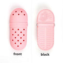 2 Pcs Blue Portable Makeup Brush Holder - Silicone Cosmetic Organizer with 21 Slots, Washable, 20x8x5cm, 170g(makeup brush not included)