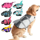 Size XS Grey Pet Life Jacket for Dogs - Summer Swimming Safety Vest with Shark Fin for Small to Large Breeds