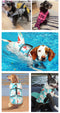 Size XS Grey Pet Life Jacket for Dogs - Summer Swimming Safety Vest with Shark Fin for Small to Large Breeds