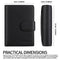 Black Plaid Men's Short Leather Wallet with RFID Protection - Genuine Cowhide Cardholder with Coin Pocket