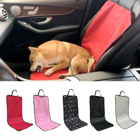 4 Pcs Dark Grey Waterproof Pet Car Seat Cover - Scratch-Resistant Oxford Cloth  for Dogs and Cats (106 x 49 cm)