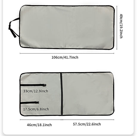 4 Pcs Dark Grey Waterproof Pet Car Seat Cover - Scratch-Resistant Oxford Cloth  for Dogs and Cats (106 x 49 cm)