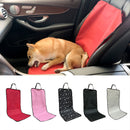 4 Pcs Red Waterproof Pet Car Seat Cover - Scratch-Resistant Oxford Cloth  for Dogs and Cats (106 x 49 cm)