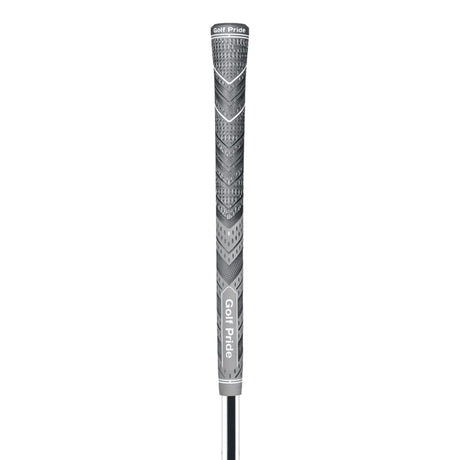 2 Pcs Grey Standard MCC PLUS4 Golf Grip - Standard Rubber and Cotton Thread Hybrid, 265 mm, 52g, Core 60