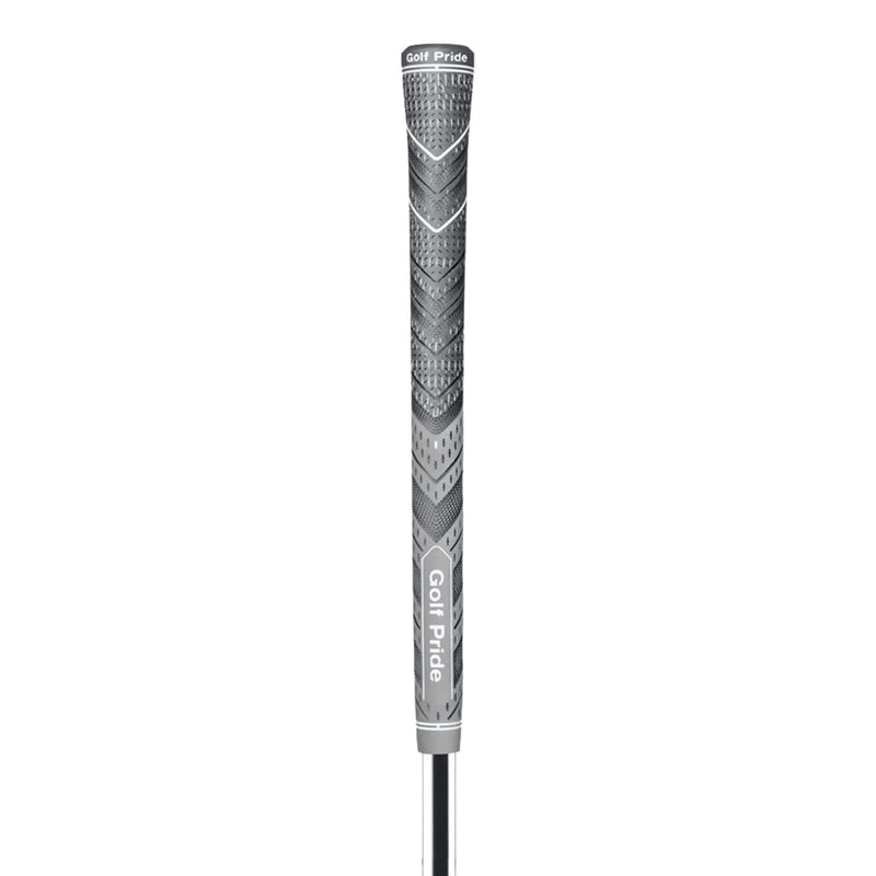 2 Pcs Grey Standard MCC PLUS4 Golf Grip - Standard Rubber and Cotton Thread Hybrid, 265 mm, 52g, Core 60