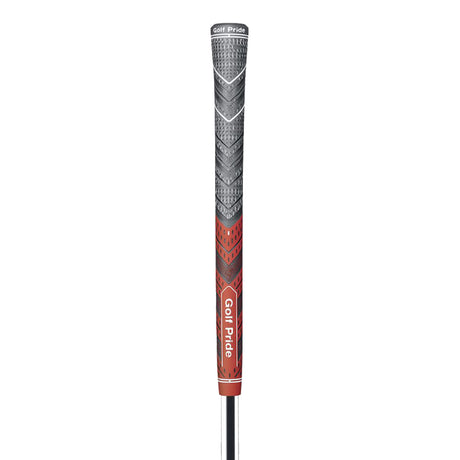 2 Pcs Red Standard MCC PLUS4 Golf Grip - Standard Rubber and Cotton Thread Hybrid, 265 mm, 52g, Core 60