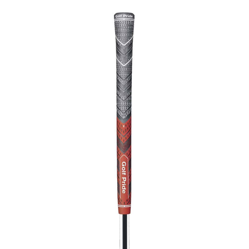 2 Pcs Red Standard MCC PLUS4 Golf Grip - Standard Rubber and Cotton Thread Hybrid, 265 mm, 52g, Core 60