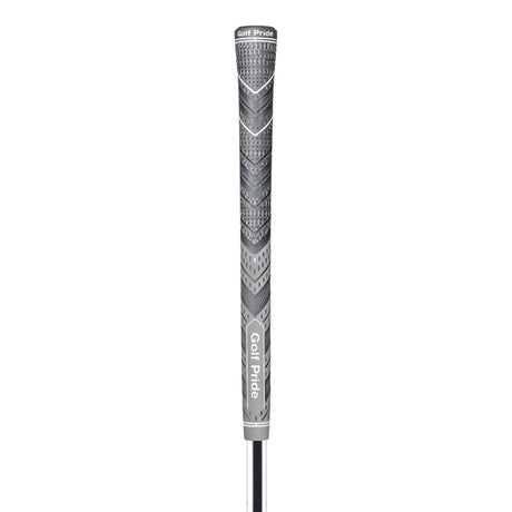 2 Pcs Grey MCC PLUS4 Midsize Golf Grip - Rubber and Cotton Thread Hybrid, 265 mm, 72g, Core 60