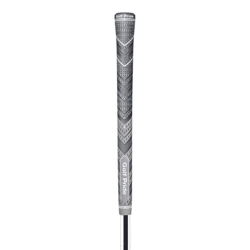 2 Pcs Grey MCC PLUS4 Midsize Golf Grip - Rubber and Cotton Thread Hybrid, 265 mm, 72g, Core 60
