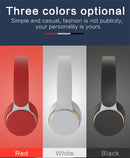 Red Wireless Bluetooth Headphones with Noise Reduction - Heavy Bass, Long Battery Life, TF Card Support