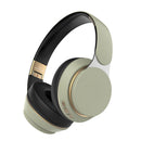 Light Green Wireless Bluetooth Headphones with Noise Reduction - Heavy Bass, Long Battery Life, TF Card Support