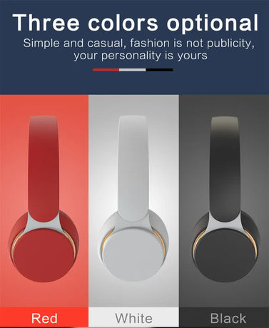 Light Green Wireless Bluetooth Headphones with Noise Reduction - Heavy Bass, Long Battery Life, TF Card Support