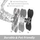 Black And White Pet Feeding Mat 45x60cm - Anti-Slip, Durable Diatom Mud Mat for Dogs and Cats, Easy to Clean