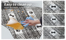 Black And White Pet Feeding Mat 45x60cm - Anti-Slip, Durable Diatom Mud Mat for Dogs and Cats, Easy to Clean