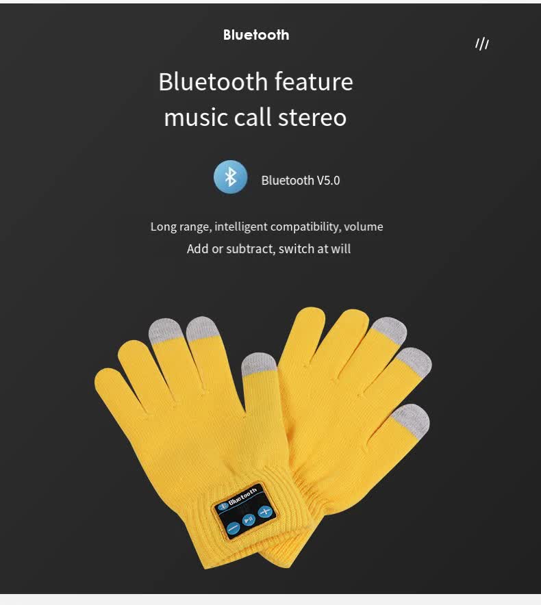 Pink Bluetooth Touchscreen Winter Gloves - Warm, Thickened, and Hands-Free for Calls and Music, Perfect for Cycling