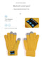 Pink Bluetooth Touchscreen Winter Gloves - Warm, Thickened, and Hands-Free for Calls and Music, Perfect for Cycling