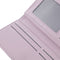 Purple Elegant Women's Long Wallet - Clutch Purse with Zip Coin Pocket & Card Slots