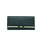 Green Elegant Women's Long Wallet - Clutch Purse with Zip Coin Pocket & Card Slots
