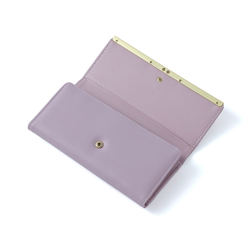 Yellow Elegant Women's Long Wallet - Clutch Purse with Zip Coin Pocket & Card Slots