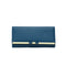 Blue Elegant Women's Long Wallet - Clutch Purse with Zip Coin Pocket & Card Slots