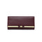 Claret Red Elegant Women's Long Wallet - Clutch Purse with Zip Coin Pocket & Card Slots