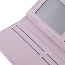 Claret Red Elegant Women's Long Wallet - Clutch Purse with Zip Coin Pocket & Card Slots