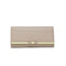 Khaki Elegant Women's Long Wallet - Clutch Purse with Zip Coin Pocket & Card Slots
