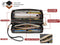 Light Blue Double Zipper Women's Wallet - Large Capacity Clutch Organizer with Wristlet Strap