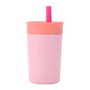 2 Pcs Pink 12oz Insulated Tumbler with Straw - 304 Stainless Steel, BPA-Free, Leak-Proof Coffee Mug for Hot and Cold Drinks