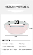 2 Pcs Light Green Lightweight Women's Running Waist Bag - Splash-Proof Fitness Belt with Stretchable Phone Storage