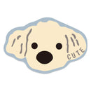 2 Pcs Style 5 Beige Puppy pattern Cartoon Pet Feeding Mat for Cats & Dogs - Absorbent Diatom Mud Splash-Proof Mat, Easy to Clean