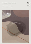 2 Pcs Style 6 Grey and Green Puppy pattern Cartoon Pet Feeding Mat for Cats & Dogs - Absorbent Diatom Mud Splash-Proof Mat, Easy to Clean