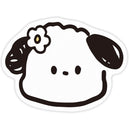 2 Pcs Style 7 White and Black Puppy pattern Cartoon Pet Feeding Mat for Cats & Dogs - Absorbent Diatom Mud Splash-Proof Mat, Easy to Clean