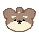 2 Pcs Style 10 Brown Puppy pattern Cartoon Pet Feeding Mat for Cats & Dogs - Absorbent Diatom Mud Splash-Proof Mat, Easy to Clean