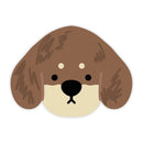 2 Pcs Style 11 Brown Puppy pattern Cartoon Pet Feeding Mat for Cats & Dogs - Absorbent Diatom Mud Splash-Proof Mat, Easy to Clean